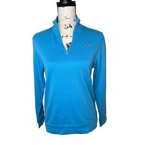 Vineyard Vines turquoise long sleeve quarter zip sweater, Size Large(16-18) Kids